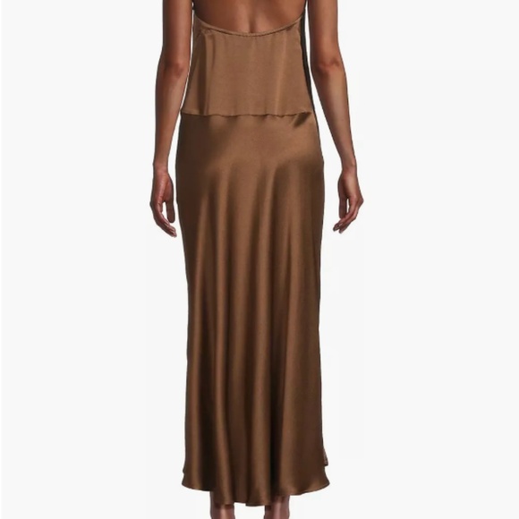 Emilia George Giselle Satin Halter Dress - Picture 2 of 6